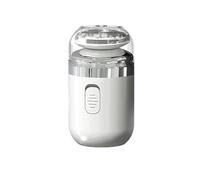 Rasoir capsule, mini rasoir portable 2 en 1 avec tondeuse à poils de nez, étanchéité IPX7, chargement de type C, rasoir de voyage pour homme (blanc)