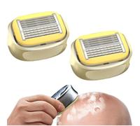 Rasoir chauve pour homme, rasoir chauve manuel, adapté au cuir chevelu, à la barbe, au visage, aux bras, aux jambes, outil de coupe de cheveux portable et étanche. Épilation du corps entier