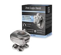 Jean Louis David Rasoir cheveux 360 Xtreme – Électrique rotatif Lithium‑Ion 60 min, 6 têtes (Gris)