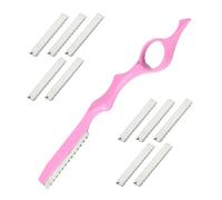Rasoir Cheveux Professionnel - Outil de Coupe, Effilage et Texturisation - Acier Inoxydable, Ergonomique, Idéal pour Salon et Maison - Rasoir Hair Styling Razor avec 10 Lames Remplaçables
