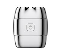 Rasoir Circulaire | Rasoir Electrique Homme Visage | Double Tête Batterie Longue Durée Léger Utilisation Humide Sèche | Maison Barbe Voyage Soin Personnel Rasage
