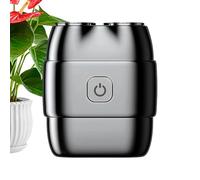 Rasoir Circulaire | Rasoirs Electriques Pour Hommes | Double Tête Rotative Utilisation Humide Sèche Batterie Longue Durée - avec Batterie Longue Durée pour Soin Facial et Barbe à Usage Personnel à Dom