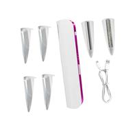 Rasoir compact pour le visage et le corps avec 2 têtes interchangeables pour un nettoyage facile et une tondeuse douce pour le visage avec tête amovible et intégrée pour un soin précis