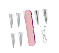 Rasoir compact pour le visage et le corps avec 2 têtes interchangeables pour un nettoyage facile et une tondeuse douce pour le visage avec tête amovible et intégrée pour un soin précis