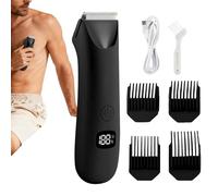 Rasoir corporel pour homme - Personnel électrique avec écran numérique, tondeuse publique masculine, zones intimes, zone publique, dos, aisselles, poitrine, bras, jambes