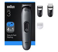Rasoir Corps Braun S3 GROCERY AIO3500 Rechargeable Étanche en Acier Inoxydable Noir