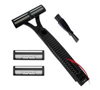 Rasoir de dos, tondeuse à cheveux pour homme, de toilettage de précision de 19,6 x 8,1 cm, de protection des bords en maille, compatibilité avec les peaux sensibles, les soins personnels