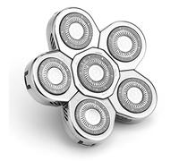 Rasoir de rechange 6/7 têtes de tondeuse à barbe électrique facile à installer pour tête chauve et têtes de rasoir
