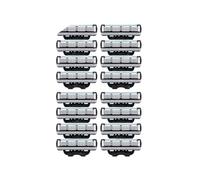 Rasoir De Sécurité 3 Couches En Acier Inoxydable, Compatible Avec Gillette, Mach 3, Lames De Rechange Et Recharges.(12 Pcs)