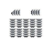Rasoir De Sécurité 3 Couches En Acier Inoxydable, Compatible Avec Gillette, Mach 3, Lames De Rechange Et Recharges.(48 Pcs)