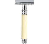 Rasoir De Sécurité Kelvin Double Lame,À Manche Moleté Et Chromé