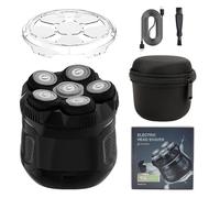 Rasoir de tête chauve pour homme avec écran numérique portable 6D Solution de toilettage rapide