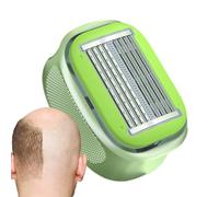 Rasoir de tête pour les hommes avec une coupe-tête chauve avec un rasoir sec humide pour les chauves-souris | Clipper à cheveux portable pour le cuir chevelu, les jambes, les bras, le visage, la vie q