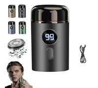 Rasoir de vêtements de fusion, rasoir de vêtements de fusion, mini rasoir électrique portable, rasoir électrique imperméable rechargeable pour hommes, pour la voiture, les voyages (Black)