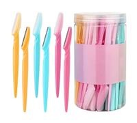 Rasoir des sourcils, coupe-visage à sourcils, Trimmer à cheveux des sourcils, Rasoir des sourcils avec couverture protectrice, outil de dermaplaning de face portable pour les soins à la barbe, l'épila