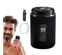 Rasoir domestique portable, rasoir électrique pour hommes, tondeuse à barbe portable, rasoir à LED rechargeable, lavable, compact, sans fil, accessoires