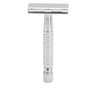 Rasoir Double Face Vintage en M tal avec Manche pour Hommes S curit Optim e Kit Complet avec Recharges et Brosse Rasage Rasage Pr cis et Doux pour Peau Sensible Argent