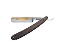DOVO Rasoir barbe 4 Prima Silver Steel - Coupe choux en acier au carbone - 5/8 pouce - tête ronde - affûtage en creux - DOVO Solingen Rasoir barbier