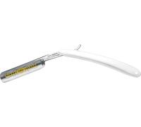 Rasoir droits en plastique blanc 5/8" creusée