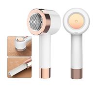 Rasoir électrique 2 en 1 rechargeable par USB pour tissus, pulls, literie, meubles - Portable - Blanc