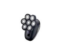 Rasoir Electrique 7 Têtes Rasoir Electrique Homme Sans Fil Rasoir Homme Rasoir à Tête Chauve 5 en 1 Tondeuse Nez Oreilles Brosse Nettoyante du Visage