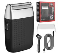 Rasoir électrique à double tête, tondeuse à barbe légère avec chargement USB, composant de toilettage confortable, épilateur de poils du visage prêt pour les déplacements et le bureau