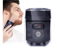 Rasoir Électrique - Appareil de Rasage à Double Tête pour le Visage | Tondeuse de Précision, Machine à Raser Silencieuse pour Hommes pour Toilettage Quotidien de la Barbe Maison Voyages d'Affaires Sal