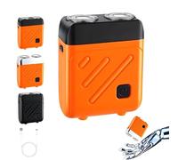 Rasoir électrique Bccnerty, nouvelle mise à niveau 2026, portable, rotatif à 360°, double anneau, utilisation humide et sèche, rasoir électrique à un bouton for la maison(C)