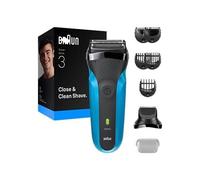 Braun Rasoir à grille Series 3 310BT – tondeuse, 3 lames, humide et sec – Noir/Bleu