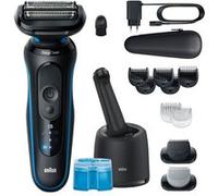 Braun Rasoir électrique Series 5 Noir et bleu Autonomie 50 min Charge rapide 5 min