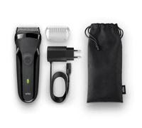 Rasoir Électrique Braun Series 3 301s - Sans Fil - Avec Étui - Noir