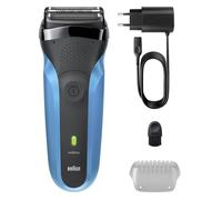 Braun Series 3 Rasoir électrique pour homme, avec 3 lames flexibles, 30 minutes d'autonomie, rasoir électrique humide et sec pour homme, 310s, bleu