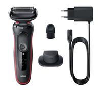 Braun Series 5 51-R1200S rasoir pour homme Rasoir à grille Tondeuse Noir, Rouge