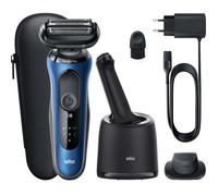 Braun Series 6 61-B7200CC Rasoir à grille Tondeuse Noir, Bleu