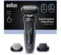 Rasoir électrique BRAUN Series 6 - Noir - Autonomie 60 minutes - Charge rapide 5 minutes