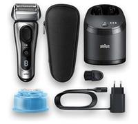 Rasoir électrique - BRAUN - Series 8 8457cc - Argent et Noir - Tête lavable - Fonctionnement sans fil