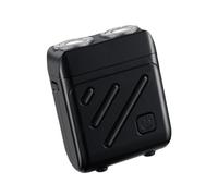 Rasoir électrique, conception étanche et silencieuse, 7x5,5 cm, rasoir de toilettage portable pour hommes, épilateur sans fil avec rotation à 360 °, rechargeable, pour la maison et les voyages