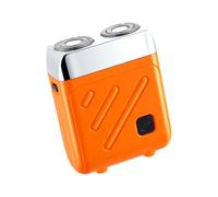 Rasoir électrique, conception étanche et silencieuse, 7x5,5 cm, rasoir de toilettage portable pour hommes, épilateur sans fil avec rotation à 360 °, rechargeable, pour la maison et les voyages