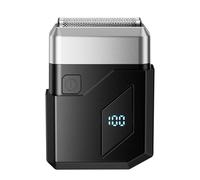 Rasoir électrique de poche avec recharge USB, texture ABS, parfait pour les voyages d'affaires et la salle de sport, rasoir électrique avec affichage numérique