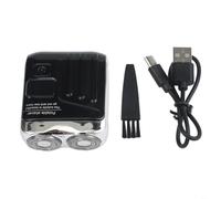 Rasoir électrique de poche compact, affichage numérique rechargeable par USB, tondeuse à barbe portable pour homme et femme, charge rapide, kit de toilettage de voyage (noir)
