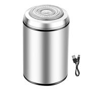 Rasoir électrique de poche, petit modèle, tondeuse pour le visage, outil de rasage de barbe compact | Moteur silencieux, système de lames ergonomique, rasoir rechargeable par USB avec capuchon pour un