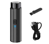 Rasoir électrique de voyage - 12,7 cm Mini rasoir pour le visage | Tondeuse à barbe de poche - Rasoir rotatif rechargeable par USB en ABS lavable humide et sec design compact pour homme toilettage à