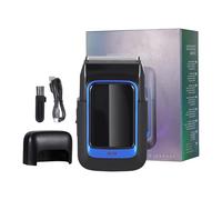 Rasoir électrique en aluminium pour homme - Rasoirs de toilettage rechargeables pour le visage et la barbe - Tondeuse à barbe alternative