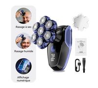 Rasoir électrique Enchen Alien Pro 2 pour utilisation à sec ou sous l'eau, avec tête flottante magnétique amovible 7D, idéal pour les hommes chauves, 1 pièce.