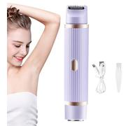 Rasoir Electrique Femme, 2 En 1 Tondeuse Femme Intime, Epilateur Visage Femme Indolore, Tondeuse Maillot Femme USB Rechargeable, Rasoir Féminin Pour La Visage, Bras, Jambes, Aisselles, Bikini