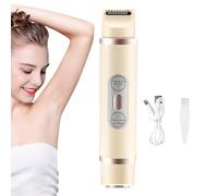 Rasoir Electrique Femme, 2 En 1 Tondeuse Femme Intime, Epilateur Visage Femme Indolore, Tondeuse Maillot Femme USB Rechargeable, Rasoir Féminin Pour La Visage, Bras, Jambes, Aisselles, Bikini