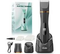 Rasoir Electrique Femme - Tondeuse Femme Hommes Intime Tout-En-Un (Visage, Jambes, Aisselles & Corps) Tondeuse Bikini Rasoir Maillot avec 4 Peines,Écran LED & USB-RechargeStation,Cadeaux Anniversaire