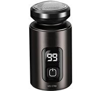 Rasoir électrique for hommes, Mini couteau à barbe Portable à tête unique, Super propre, Rechargeable, entièrement automatique(B)
