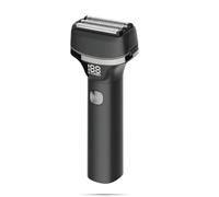 Rasoir électrique homme 3 lames avec écran LCD, usage sec et humide, étanche IPX7, rechargeable USB, rasoir de voyage compact, précis et sans irritation pour barbe