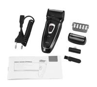 Rasoir électrique - Kemei - Rechargeable - Autonomie 30 min - Chargement sans fil - Noir